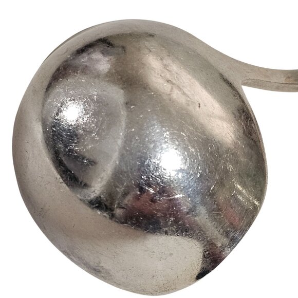 Marthinsen Blue Bells Sterling Silver Ladle 5.25" Ornate Floral Handle Norway - Picture 9 of 10